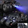 1/24 Classic Movie Car 2008 Batmobile Alloy Bat Sports Car Model Metal Racing Combat Vehicles Model Sound and Light Kid Toy Gift