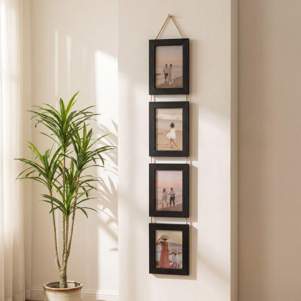 Linked Photo Holder Wall Art Picture Frame 6-Inch Vertical Photo Wall Family Portrait Frame  Home