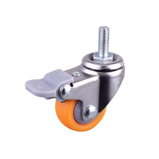 1inch Heavy Duty Swivel Castor Wheels Trolley Furniture Caster with Screw Brake