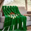 Football Betis Crest Design Blanket Lightweight Ideal Bedding Blanket Perfect for Travel, Camping, Living Rooms, Offices, Sofas, Fan Christmas gift
