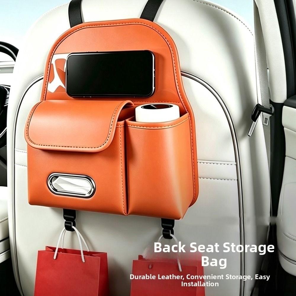 Waterproof Car Tissue Box Multifunctional Car Backrest Seat Storage Bag  Car Interior Accessories