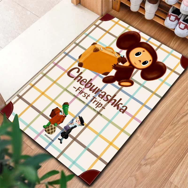 Cheburashka Carpet Rug for Living Room Bedroom Home Sofa Decoration,Kids play Nonslip Floor Mat