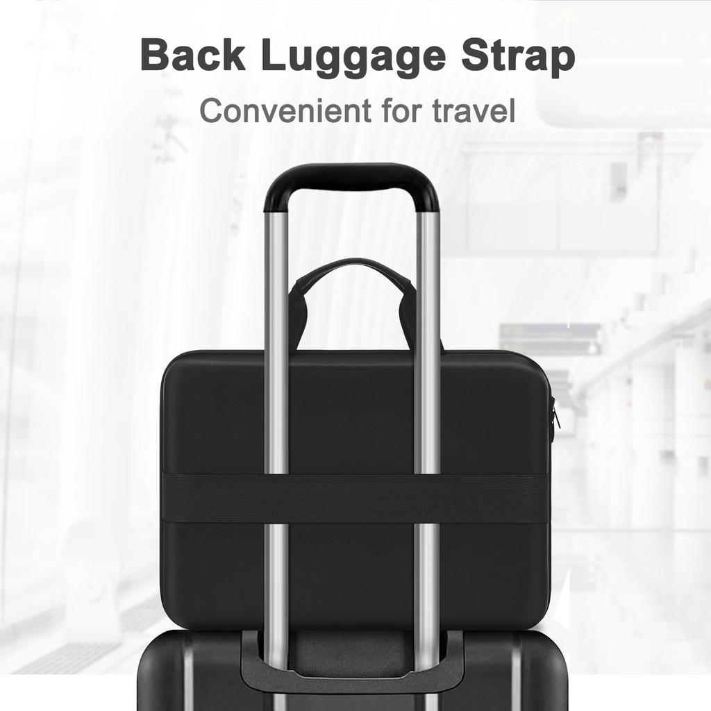 Twarda torba na laptopa kompatybilna z Pro 16 cali M3 M2 Retina 15 cali Kompatybilna z laptopami dla mężczyzn i kobiet z przednią kieszenią i paskiem