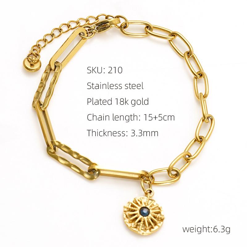 

2025 Ocean Resort Minimalist Tiger Eye & Sea Shell Starfish Bracelet for Women