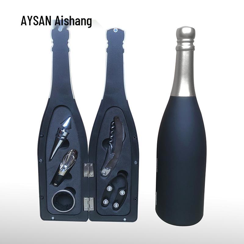 5-Piece Stainless Steel Red Wine Opener Set with Gift Box