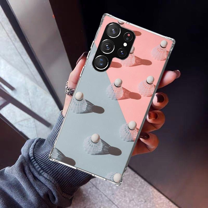 Badminton Sport Phone Case For Samsung Galaxy S23 S24 S25 Edge S26 Ultra S22 + S21 Plus S20 FE Cover Silicone Print Shell Galaxy