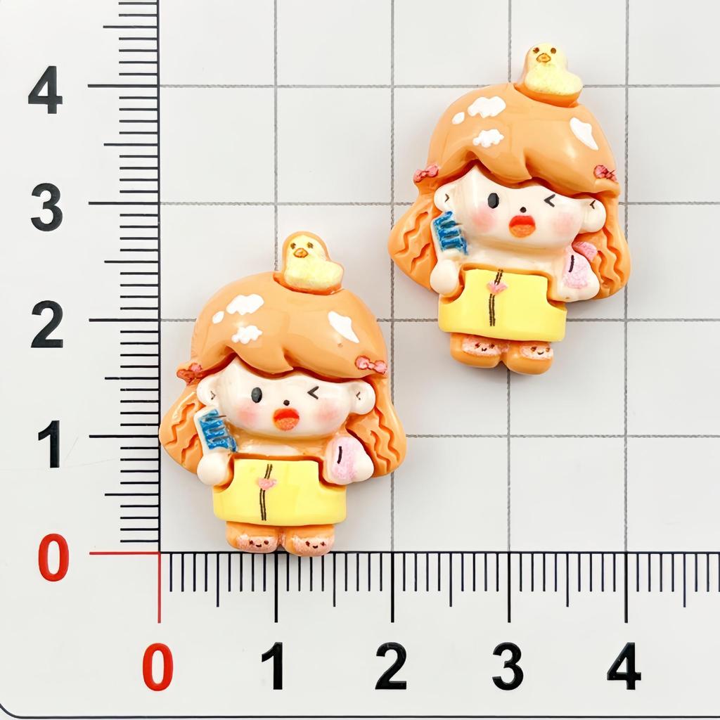 Dancing Girl Resin Accessories: Handmade Hair Clips, Phone Case Charms, Shoe Buckles, Fridge Magnets, Cup Stickers, Ornaments.