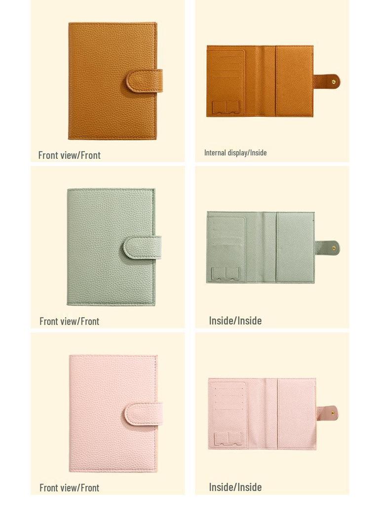Passport and Ticket Protective Travel Cover with Card and Document Holder - Portable and Multifunctional Storage Bag