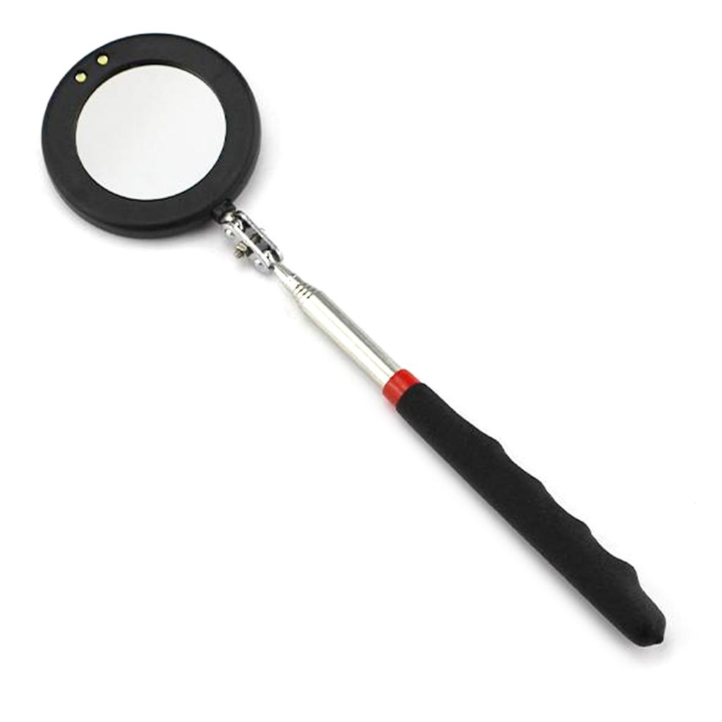 Upgraded Magnifying Telescoping Rectangular Inspection Mirror 11 To 34in Length
