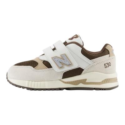 NB 530 Comfortable Soft Low-Top Casual Shoes Kids Sneaker White Brown KV530WBP