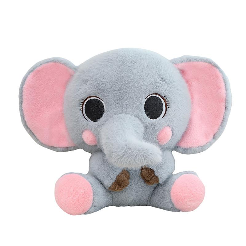 Plush Elephant Toy Cute Cartoon Accessory Ornament Children Birthday Presents