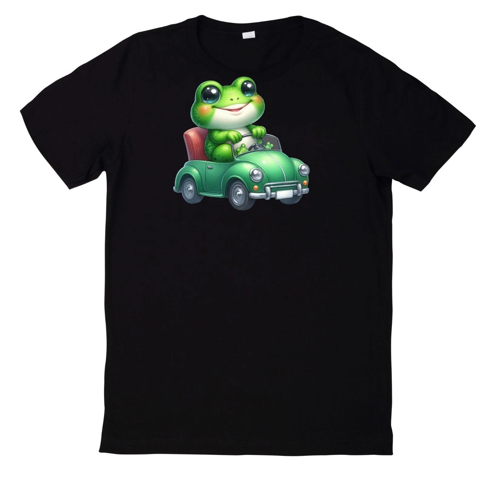 T-Shirt Lustiger und süßer Frosch Motiv Baumwolle XXL