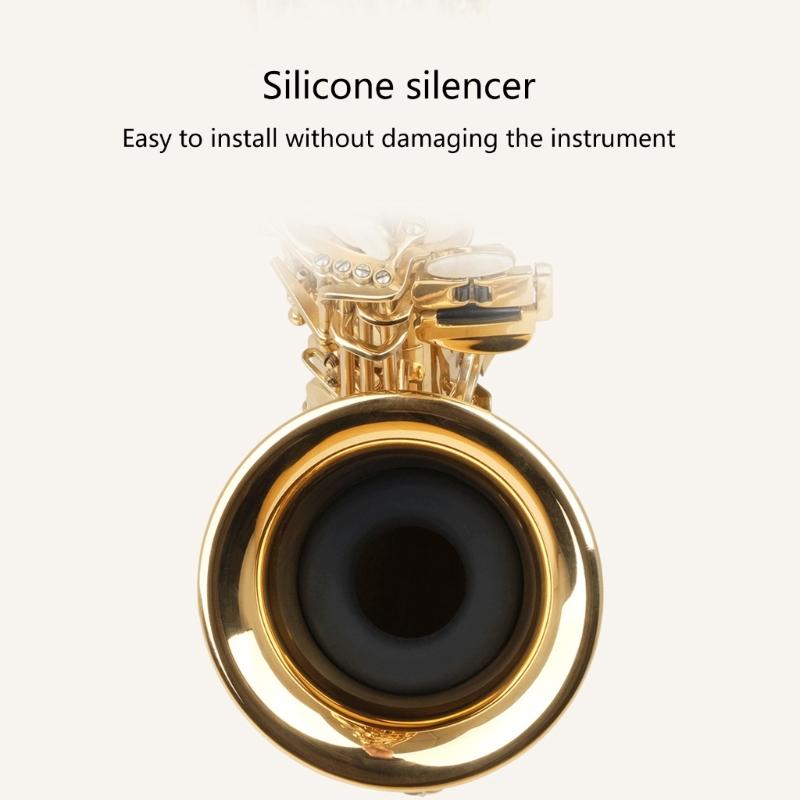 Tenors Sax Tone Filter Saxophone Rings Silencers Universal Soft Silicone Sax Damper Muffler Saxophone Accessories Durable
