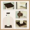 81cm Cat Scratcher, Vertical Full Scratcher w/ Natural Sisal Rope, Hanging Ball, Soft Plush - Brown