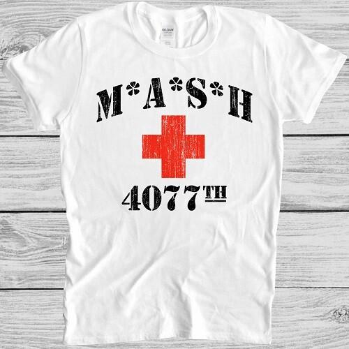 Mash 4077th T Shirt 70s Tv Series Show USA Comedy Funny Cool Gift Tee M205 S