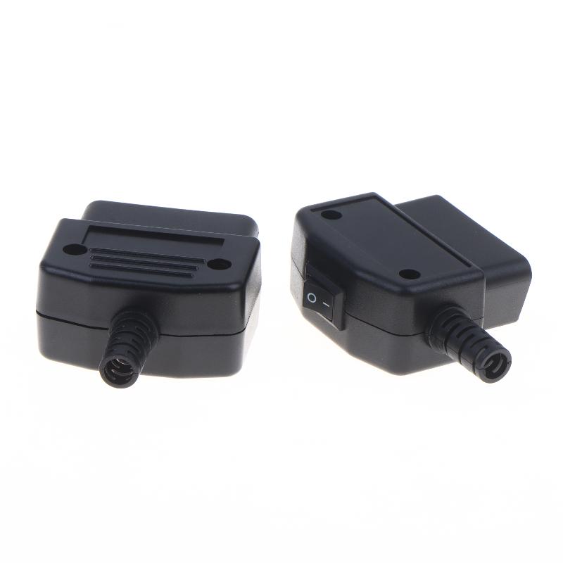 Cavo Adattatore Connettore Maschio a 16 Pin OBD2 con Interruttore On/Off Guscio Resistente per Attrezzature Elettroniche Auto Riparazione Fai da Te