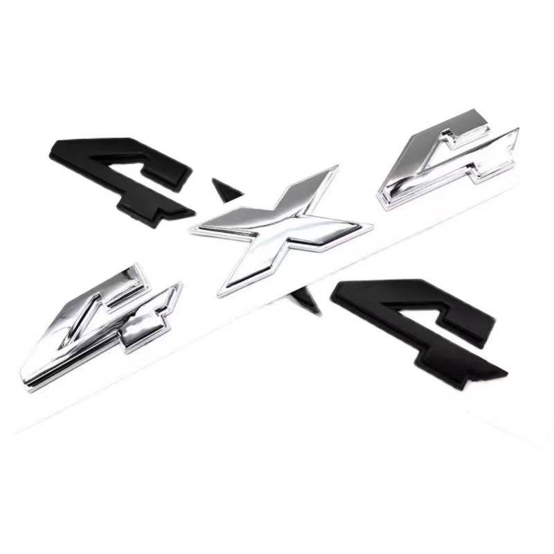 Off-road 4x4 Metal Car Sticker: Jeep Wrangler Compass Emblem for Modified Four-wheel Drive