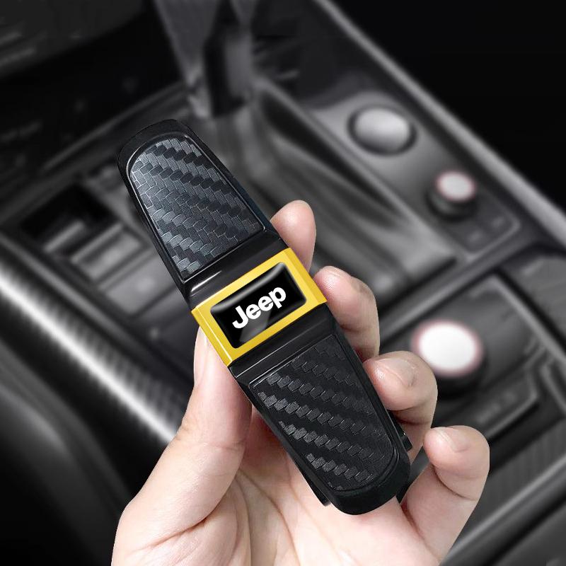 Car Dual Head Eyeglass Clip 360 ° Rotation Storage Bracket For Jeep Gladiator Compass Renegade Grand Cherokee Wrangler JK Patrio AJY1