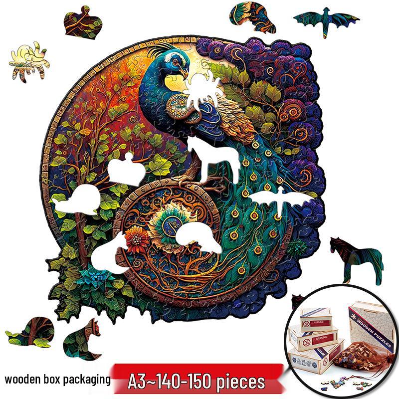 Irregular Animal Dog Penguin Wooden Puzzle in Stock
