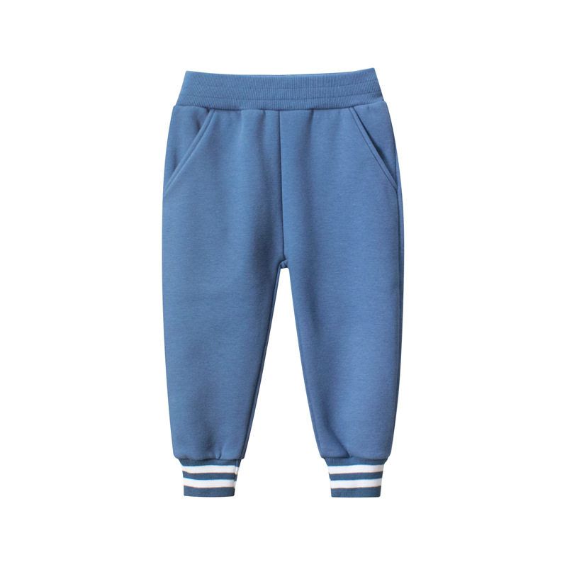 27home Autumn and Winter Baby Girls Velvet Sweatpants Children s Clothing Blue 130