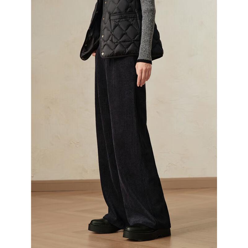 JUZI Anna Cove Simple Chic Chenille Wide-Leg Pants
