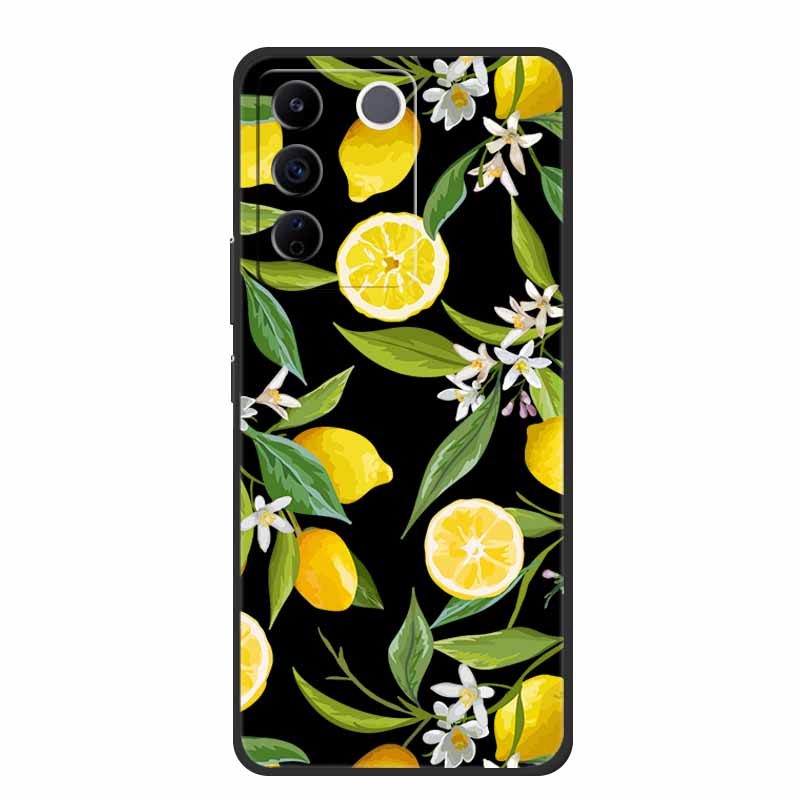 For Vivo V27e Case Cute Cartoon Cat Black Silicone Soft Phone Case For Vivo V27 Pro V27e Back Cover Cases V 27 E Pro Funda Coque