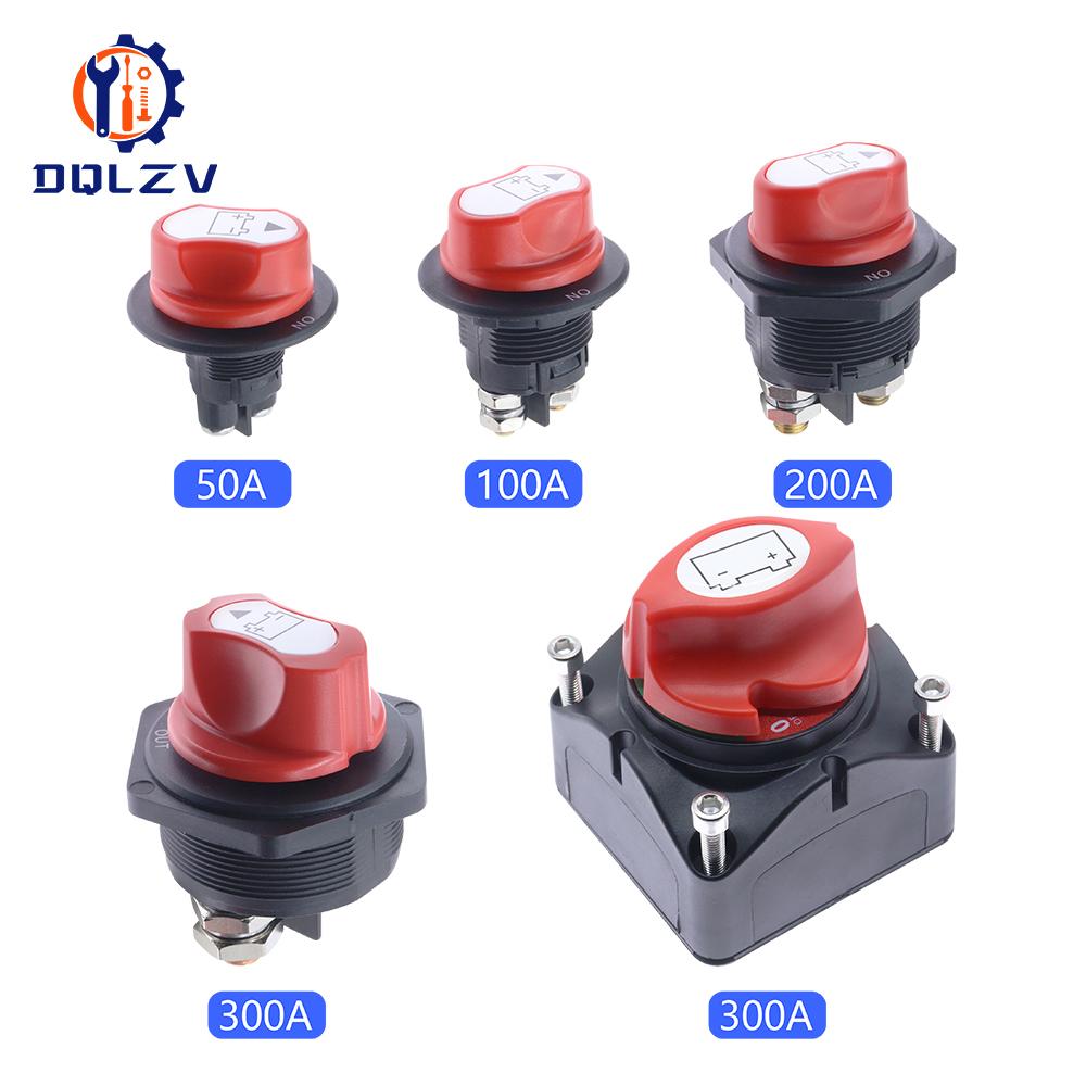DC 32V Car Battery Switch Disconnecter Power Isolator 50A 100A 200A 300A Cut Off Rally Switch Kit For Car Motorcycle Truck Boat