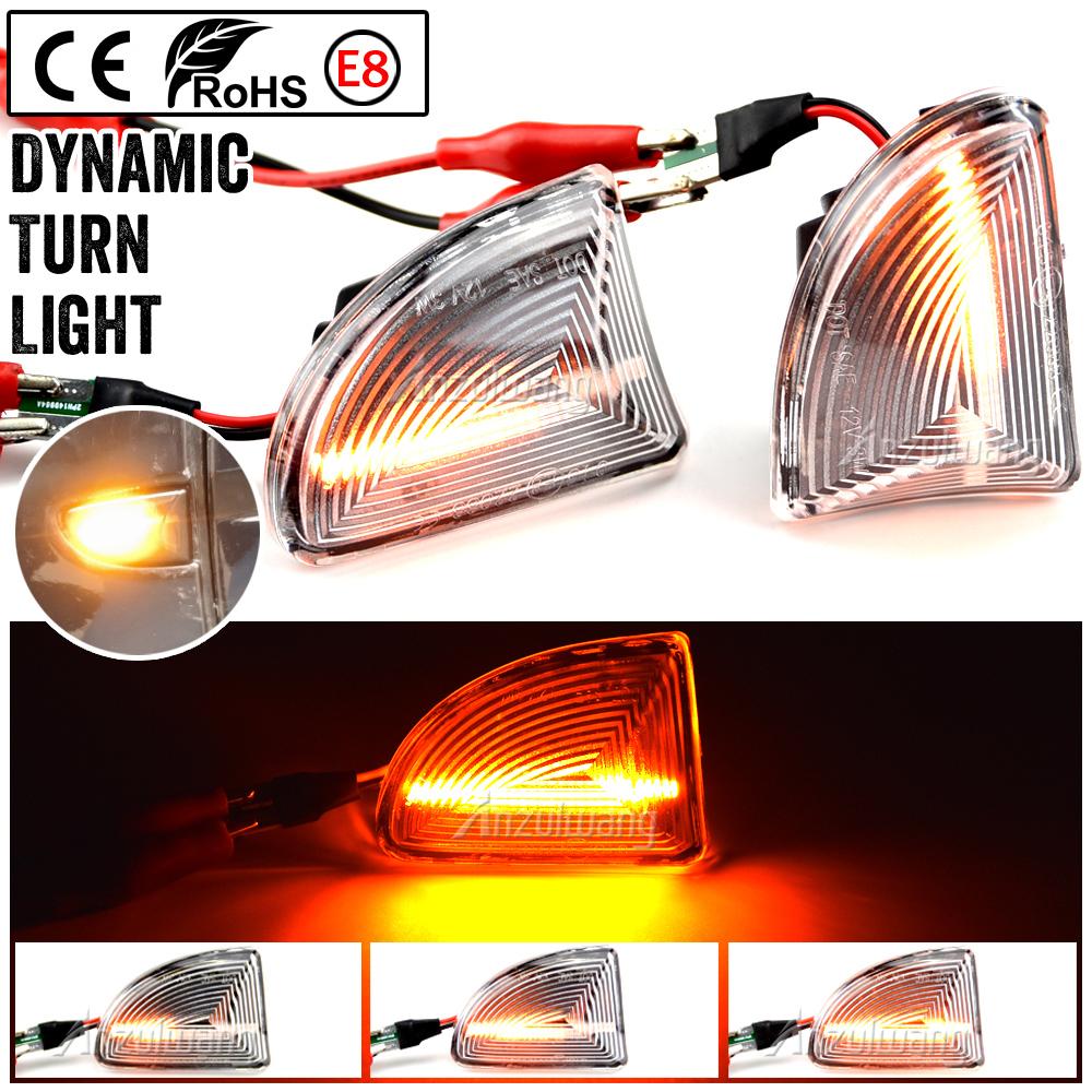 Fit For Mercedes-BENZ Smart Smart Fortwo W451 Coupe/Cabrio 2007-2014 2pcs LED Dynamic Side Marker Fender Light Turn Signal Light
