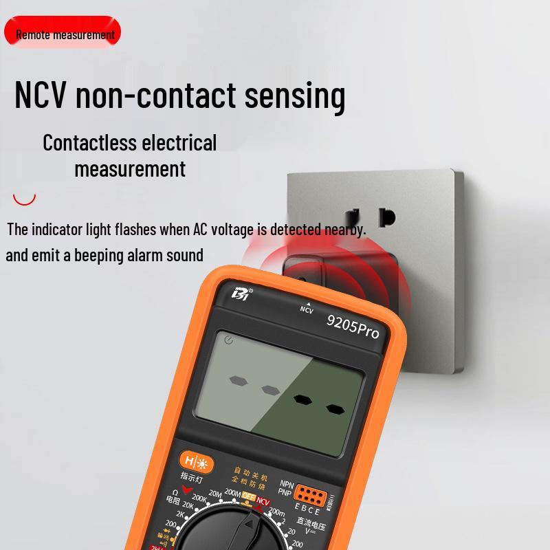 High Precision Anti-Burn Digital Multimeter Electrician's Model DT9205A/9205P-S9205PRO