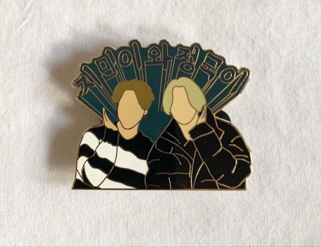 [USED] BTS pin badges: Jimin, Jungkook, Kookie pin badge, Korea