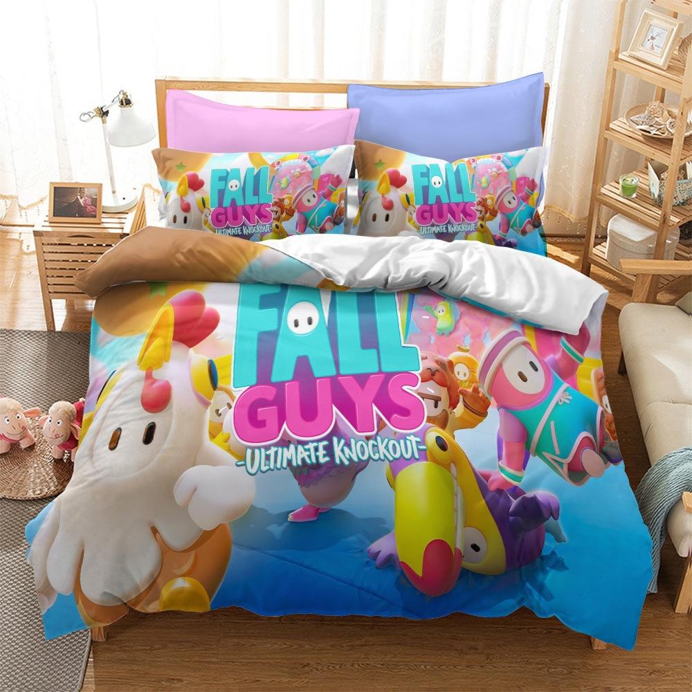Jelly Bean Man Series Bedding Three-Piece Home Textile Kit