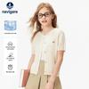 Girls' Short Sleeve Cable Knit T-shirt
