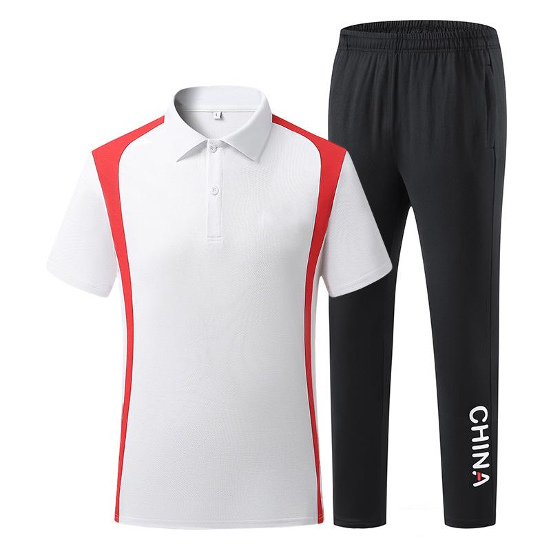 China Team Martial Arts Coach Polo & Pants Set – Summer Casual Sportswear