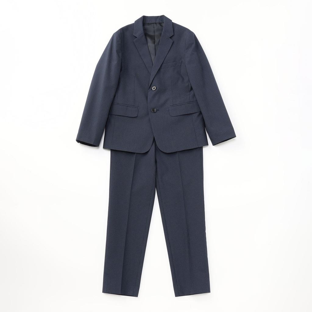 Micro-Karo Anzug 130cm Marineblau [Comciseism] (110-130cm) 98-03SI05-204