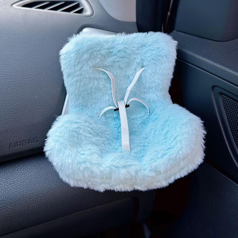 

Плюшевая кукла Лабубу для автокресла, декор с клипсой для воздуховода, милый подарок-автоаксессуар для женщин, мужчин, детей, украшение салона автомобиля