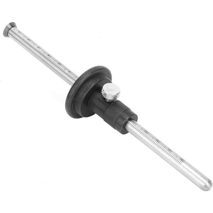Roue trusquin AIMOONSA inox 160 mm, précision 0,01 pour travail du bois
