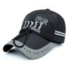 Summer baseball hat men's outdoor sports quick-drying hat sunshade breathable windproof rope fishing hat two strips luminous strips