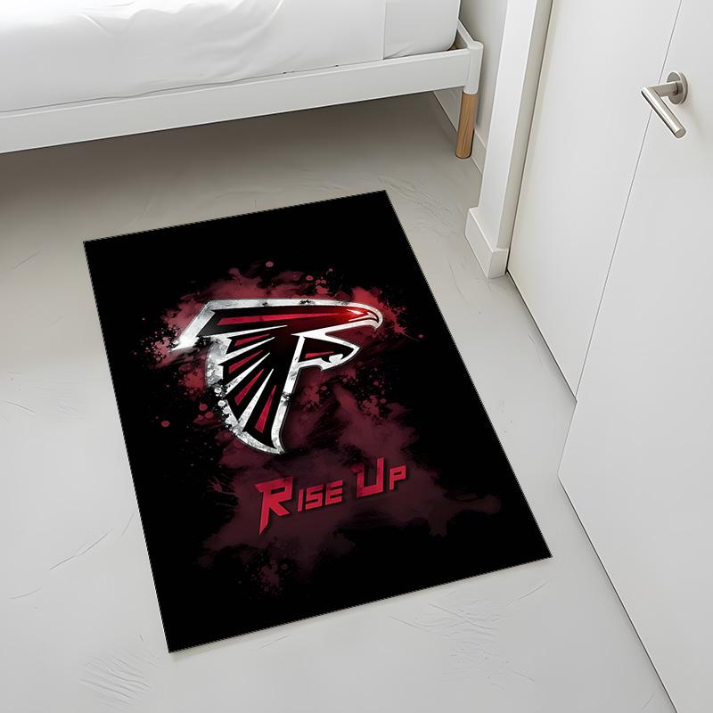 Atlanta Falcons (19) Rug Suitable For Living Rooms Bedrooms Computer Rooms Dining Areas And Placement Under Tables And Chairs Also An Ideal Choice For