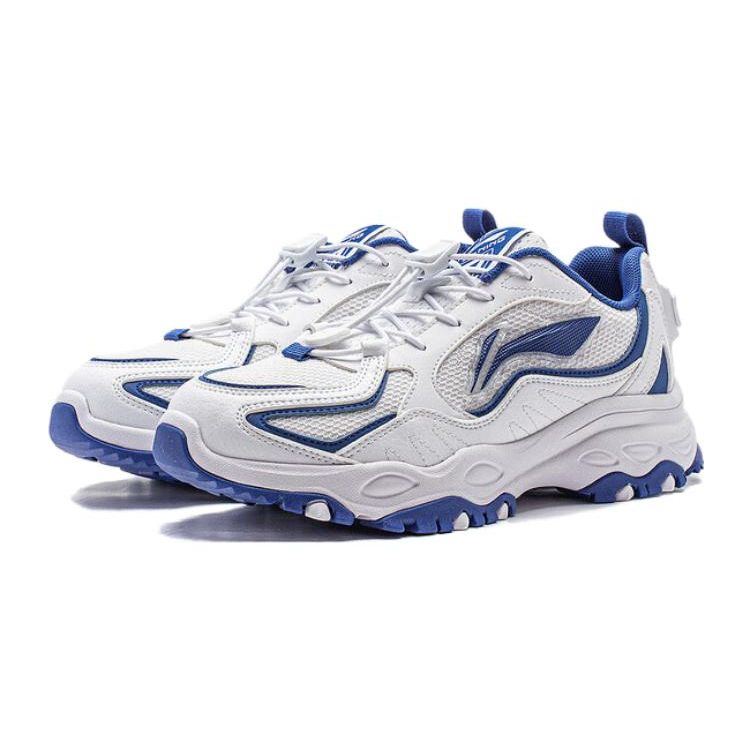 Li Ning Kids Sports Lifestyle Series Trendy Low-Top Casual Shoes Kids Casual Shoes Blue YKCT168-5