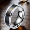 Stainless Steel Color-Changing Men's Ring - Hip-Hop, Trendy, Temperature-Sensitive, Non-Fading Luxury Design