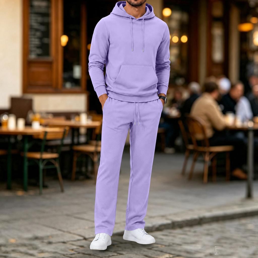 Vielseitiges Herren-Kapuzenpullover- und Jogginghosen-Set - Lässiger Sportanzug für Sport, Reisen und den täglichen Gebrauch