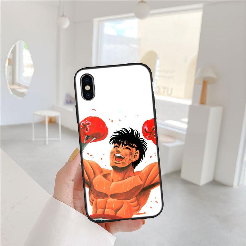 LO50 Hajime no Ippo Soft Shell Phone Case for iPhone 16 15 14 13 12 Pro Max Plus Mini