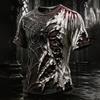 Men's Halloween Print Neck T-Shirt