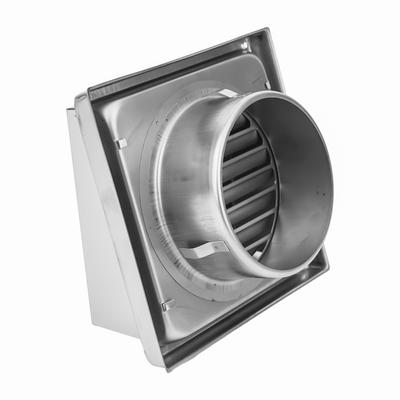 Sortie d'aération murale Couvercle métallique en acier inoxydable 304 Grille d'extraction 125 150 mm Sortie Chauffage Refroidissement Capuchon d'aération étanche