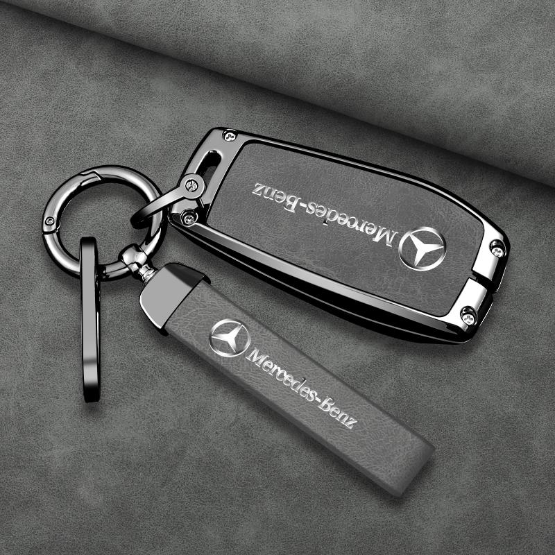 2025 Neue Auto-Fernschlüsselhülle Schutzhülle Halter Schale Schlüsselanhänger Tasche für Mercedes Benz C260L A200L E200L E300L GLC260L Autozugang