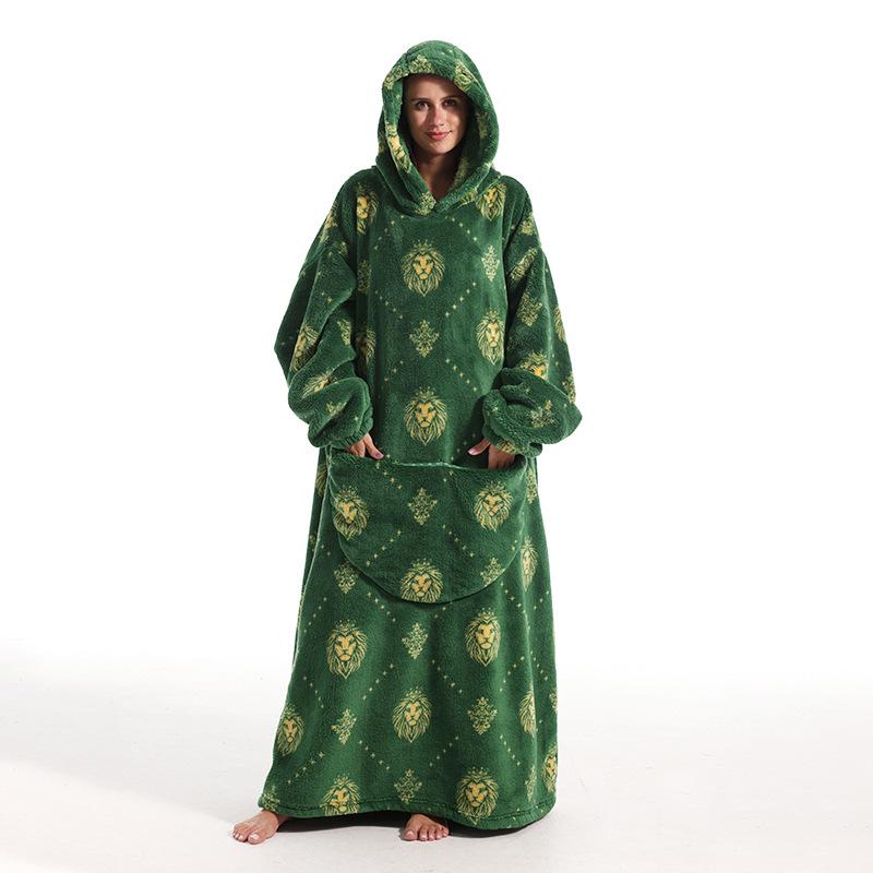 Oversized Wearable Warm Blanket Hoodie Sweater