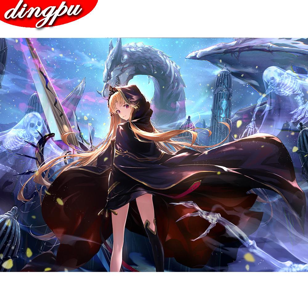 Full Round Mosaic Diamond Embroidery Sailor Moon 5D DIY Diamond Painting Cross Stitch Home Decoration Painting Kits