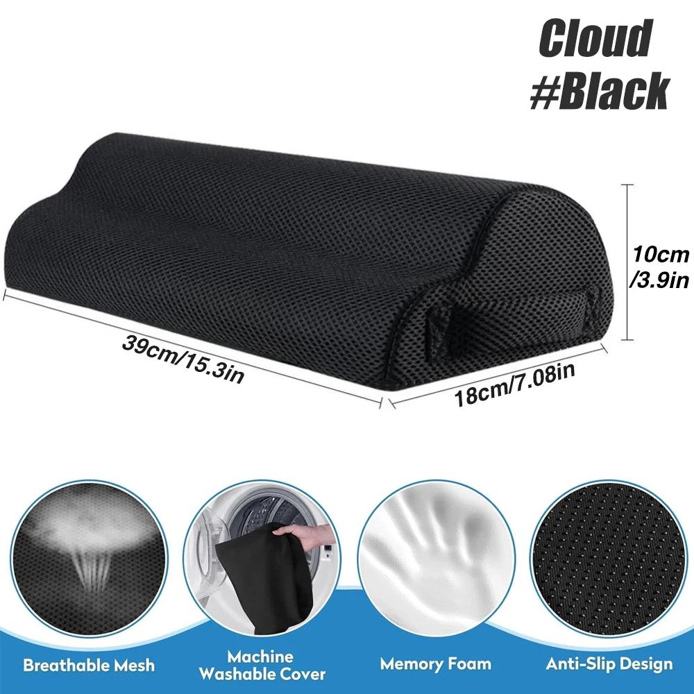 Memory Foam Foot Rest Under Desk Washable Cover Ergonomic Support Comfortable Office Car Foot Stool
