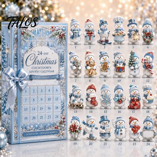 Saisonale Countdown-Box Heritage Acryl Adventskalender, Dekorative Hängeverzierung, Langlebige Leichte Balkonanhänger Jalousie für Zuhause Schlafzimmer