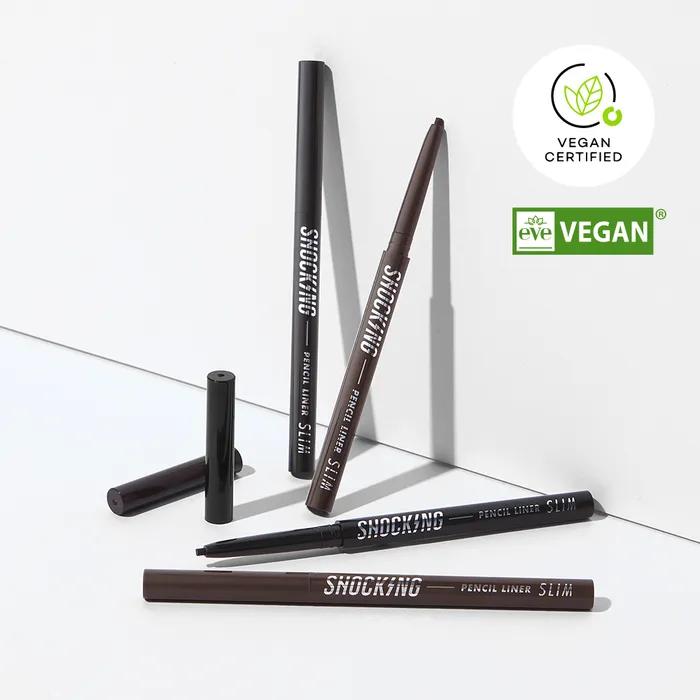 Szokujący wegański eyeliner w ołówku Slim